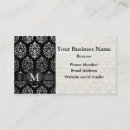 Search for damask monogram business cards Sophisticated