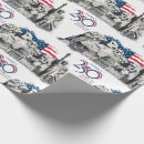 Search for freedom wrapping paper Red white blue