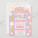 Search for daisy birthday invitations Rainbow