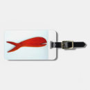 Search for fish luggage tags Red