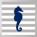 Search for seahorse posters Navy blue