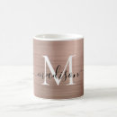Search for rose gold metallic mugs Brushed metal