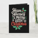 Search for have yourself a merry little christmas cards Santa