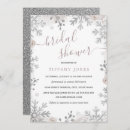 Search for winter bridal shower invitations Snowflake