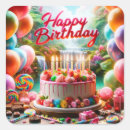 Search for happy birthday chocolate cake stickers Celebration