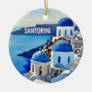 Search for santorini christmas tree decorations Watercolor