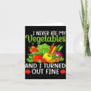 Search for funny vegetable cards Vegetarian