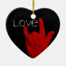 Search for sign language christmas tree decorations I love you