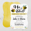 Search for bumblebee gender reveal invitations Boy or girl