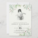 Search for penguin baby shower invitations Watercolor
