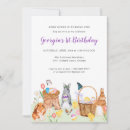 Search for little bunny birthday invitations Easter