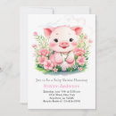 Search for farm baby girl shower invitations Floral