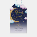 Search for gender reveal gift tags Moon and stars