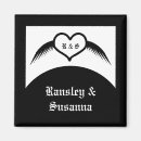 Search for black monogram wedding magnets Monogrammed