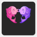 Search for kissing fish stickers Heart