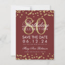 Search for 80th birthday save the dates Gold