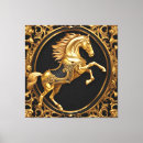 Search for black horse canvas prints Majestic
