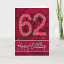 Search for 62 years cards Flowers