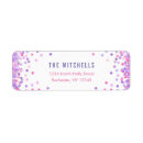 Search for confetti return address labels Pink