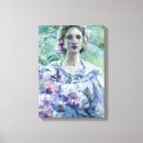 Search for purple flower canvas prints Violet