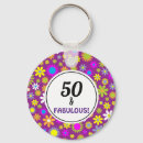 Search for happy 50th key rings Fabulous