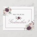 Search for will you be my godmother invitations Pink