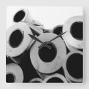 Search for paper clocks Black and white