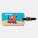 Search for crab luggage tags Cartoon