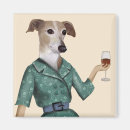 Search for wine magnets Dog with wine