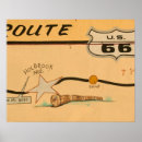 Search for route 66 posters Map