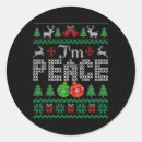 Search for come in peace stickers Santa claus
