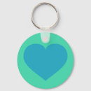 Search for blue heart keychain key rings Turquoise