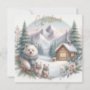 Search for cute bear christmas cards Snow