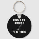 Search for vintage work key rings Fisherman