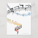Search for multi coloured postcards Music