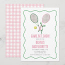 Search for tennis party invitations Preppy