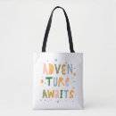 Search for adventure awaits tote bags Explore
