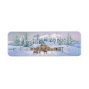 Search for log cabin return address labels Snow