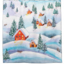 Search for country christmas shower curtains Blue