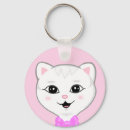 Search for white cats key rings Cute