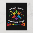 Search for autism vertical postcards Neurodiversity