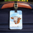 Search for cow luggage tags Watercolor