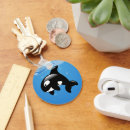 Search for orca whales key rings Blue