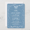 Search for blue denim baby shower invitations Is on the way