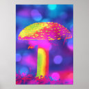 Search for purple mushrooms posters Psychedelic