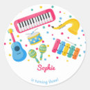 Search for instrumental music stickers For kids