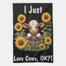 Search for cute cow tea towels Rustic
