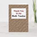 Search for math thank you cards School