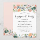 Search for rose engagement party invitations White