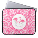 Search for pink flamingo laptop cases Girly